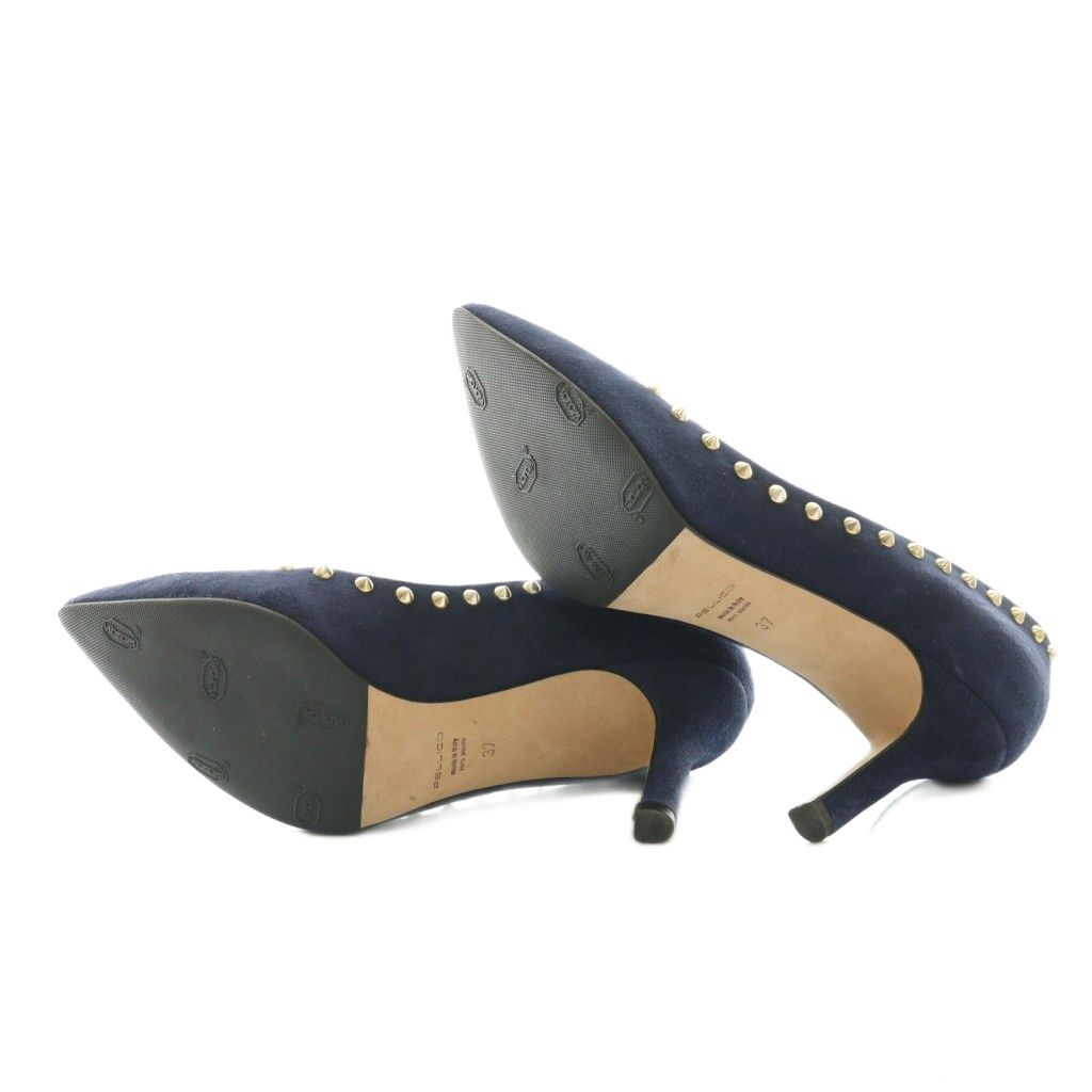 ペリーコ PELLICO パンプス スタッズ 37 紺 ネイビー /SS □OS - メルカリ