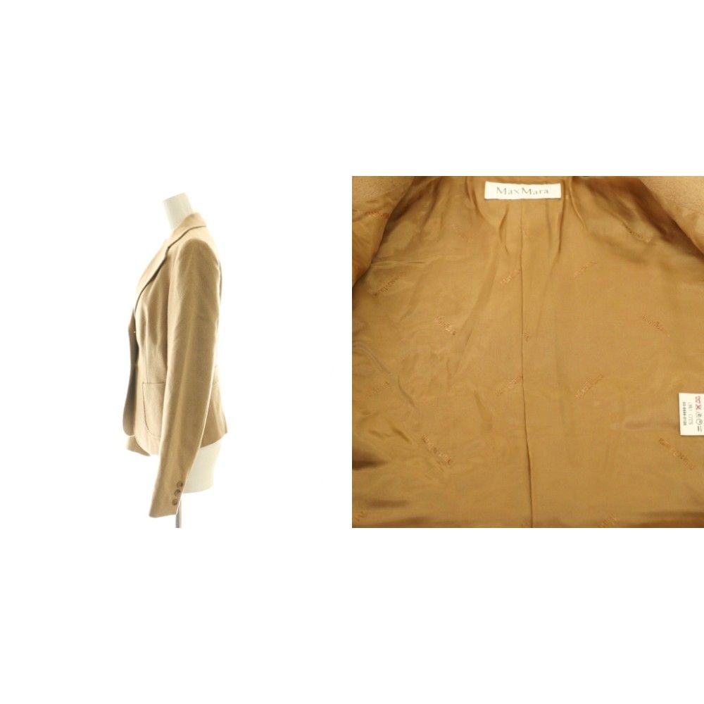 マックスマーラ MAX MARA セットアップ キャメルウール ジャケット