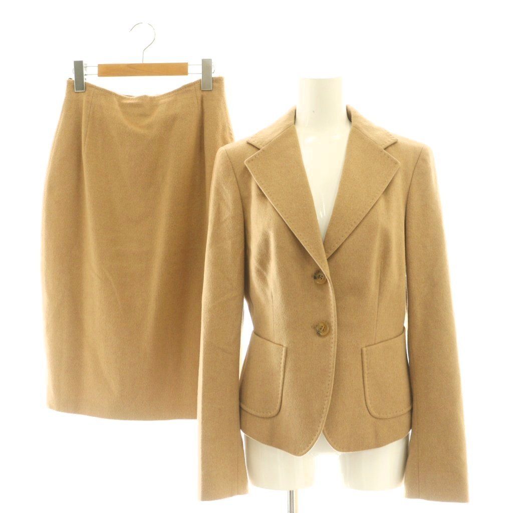 マックスマーラ MAX MARA セットアップ キャメルウール ジャケット
