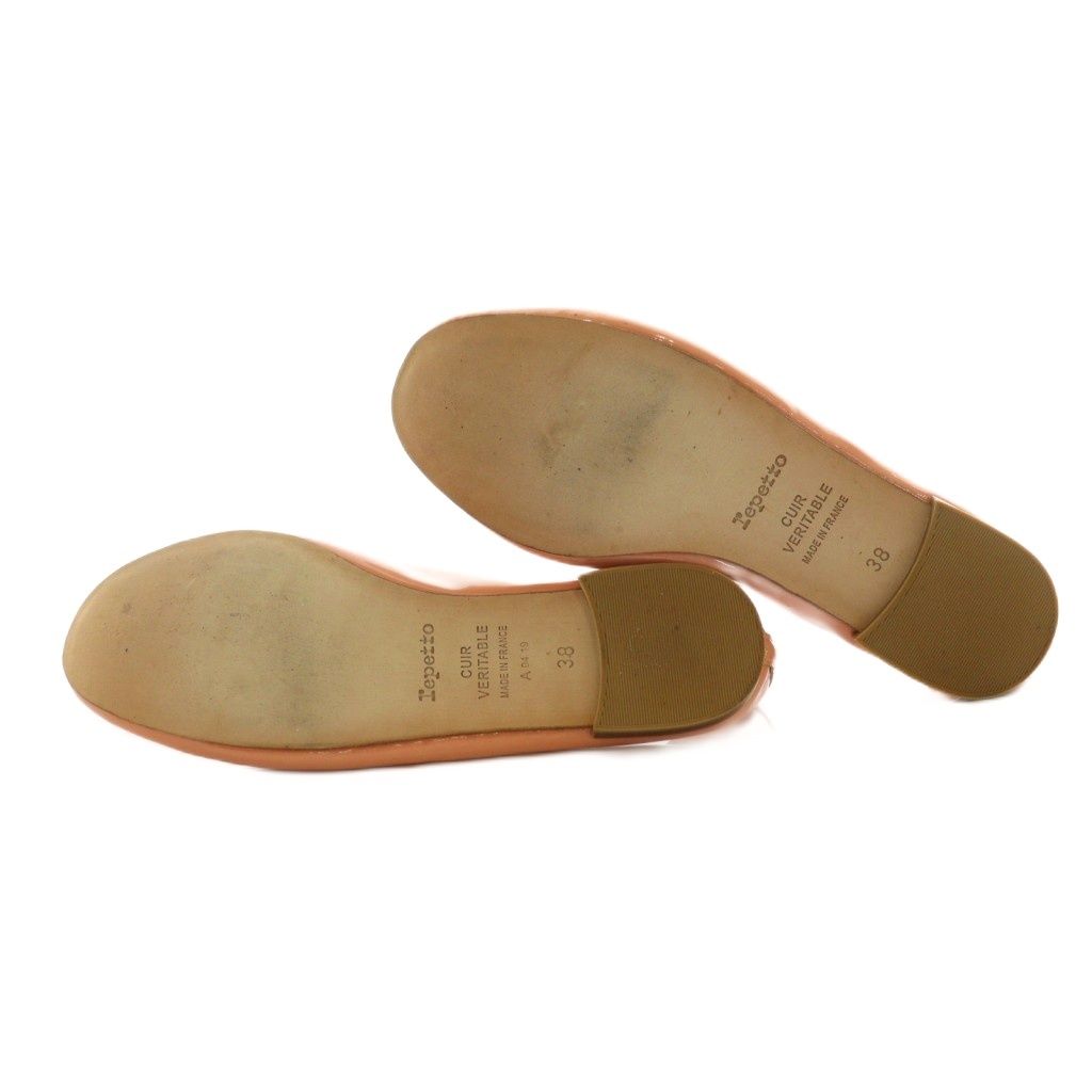 【新品未使用】レペット　フラットシューズ　バレエシューズ　ベージュ　38 新品未使用】レペット フラットシューズ バレエシューズ ベージュ 38