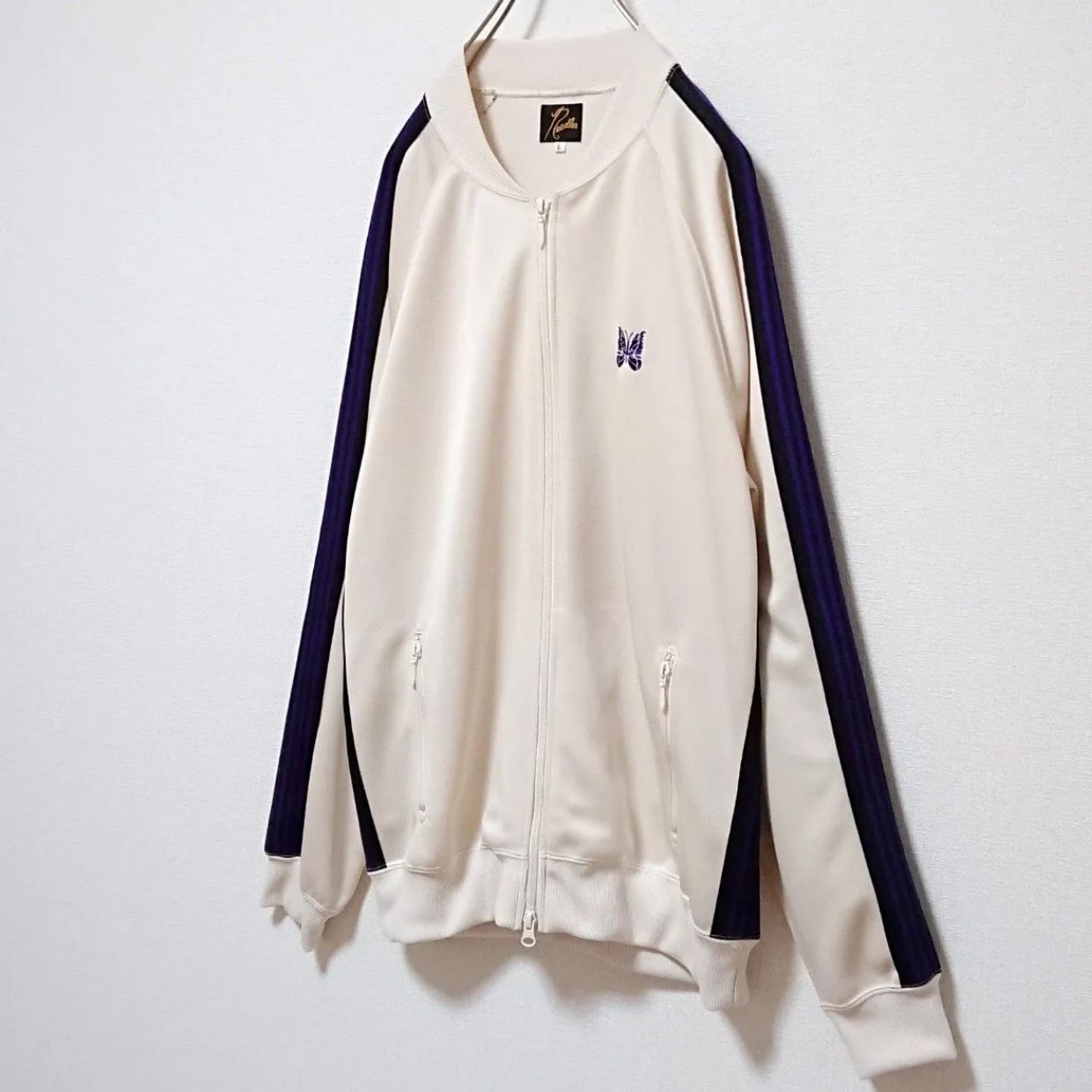 希少 ニードルス バタフライ 刺繍 ロゴ ライン トラック ジャケット 希少 ニードルス バタフライ 刺繍 ロゴ ライン トラック ジャケット