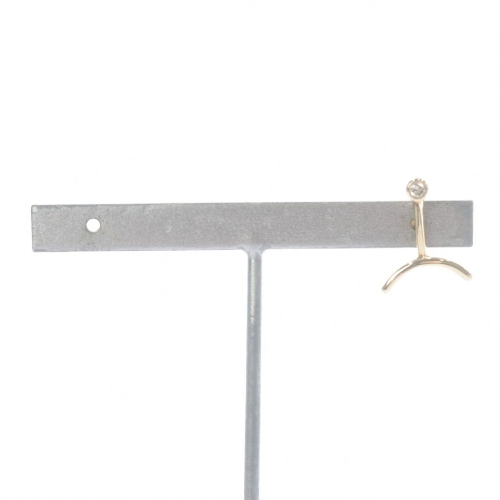 レア✨Hirotaka k10ダイヤモンドピアス(片耳) 美品 hirotaka ヒロタカ ダイヤモンド オニキス ピアス 片耳 k10