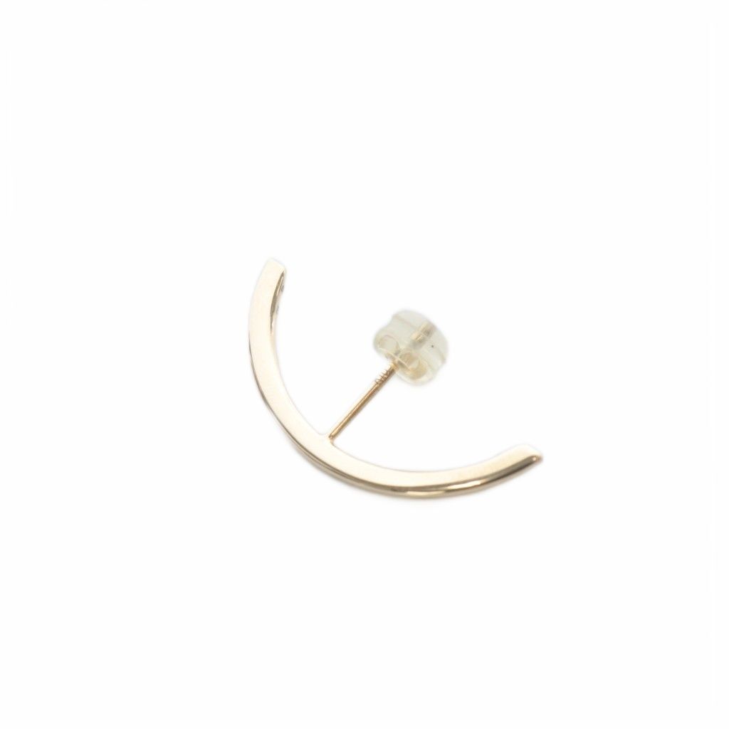 ヒロタカ hirotaka K10 Bow 片耳 ピアス イエローゴールド - メルカリ