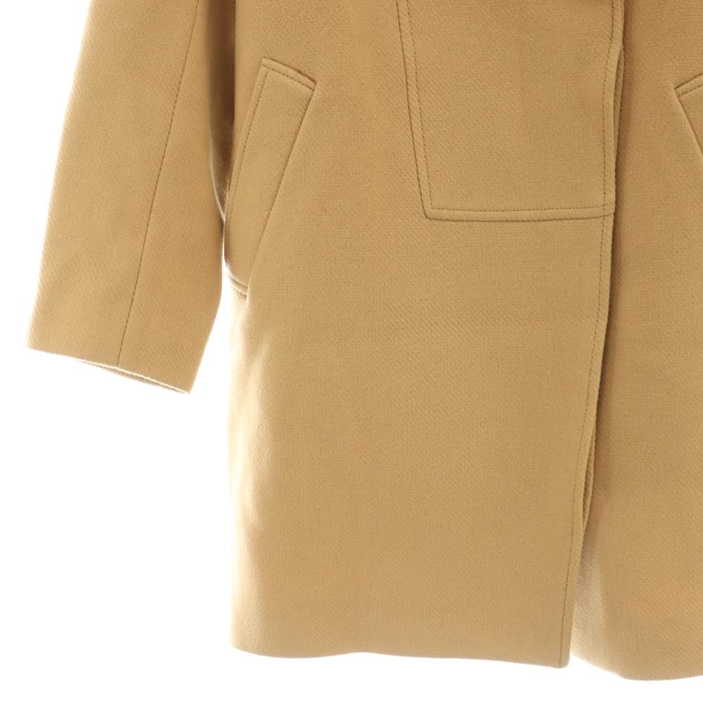 ステラマッカートニー ウール100% チェスターコート キャメル 36