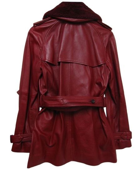 極美品】COACH コーチ 本革 ラムレザー ハーフコート トレンチコート  