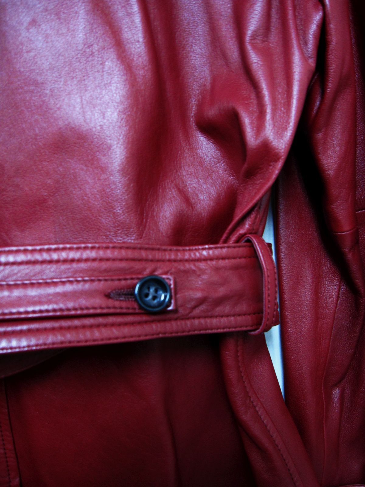 極美品】COACH コーチ 本革 ラムレザー ハーフコート トレンチコート  