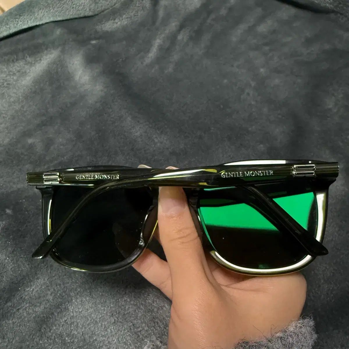 GENTLE MONSTER(ジェントルモンスター) グリーン BY サングラス/着用2