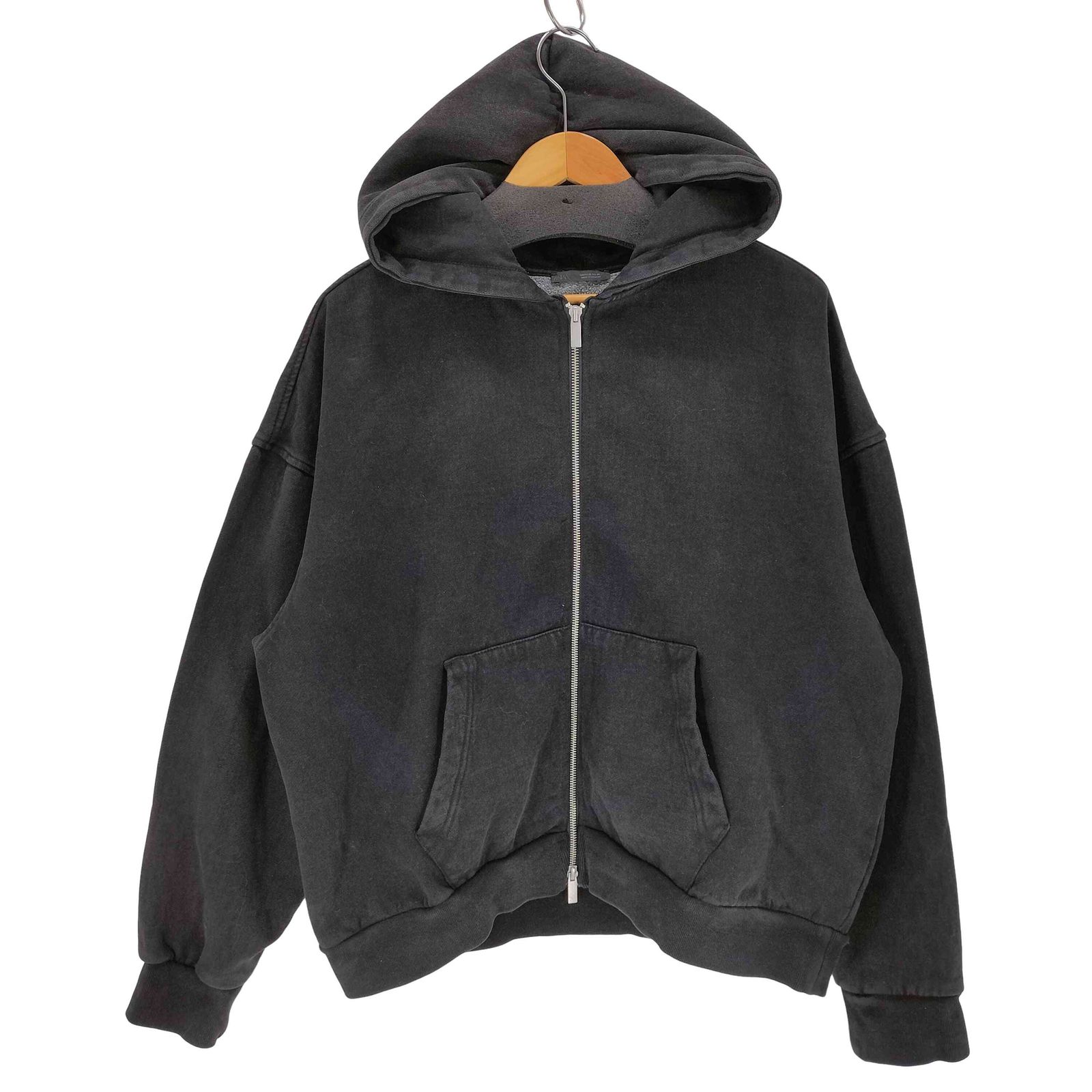 ザラ ZARA ウォッシュ加工ジッパー仕様フーディ メンズ import：M 