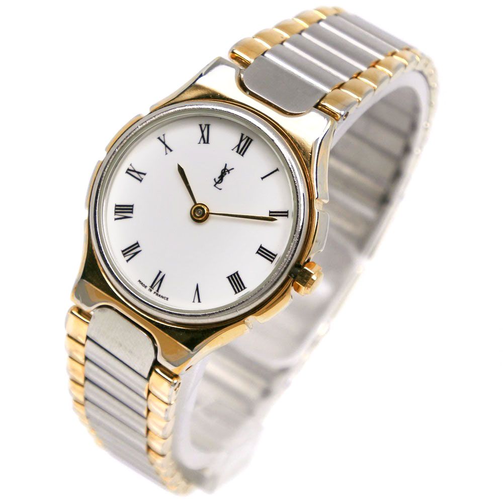 YVES SAINT LAURENT】イヴ・サンローラン ステンレススチール クオーツ