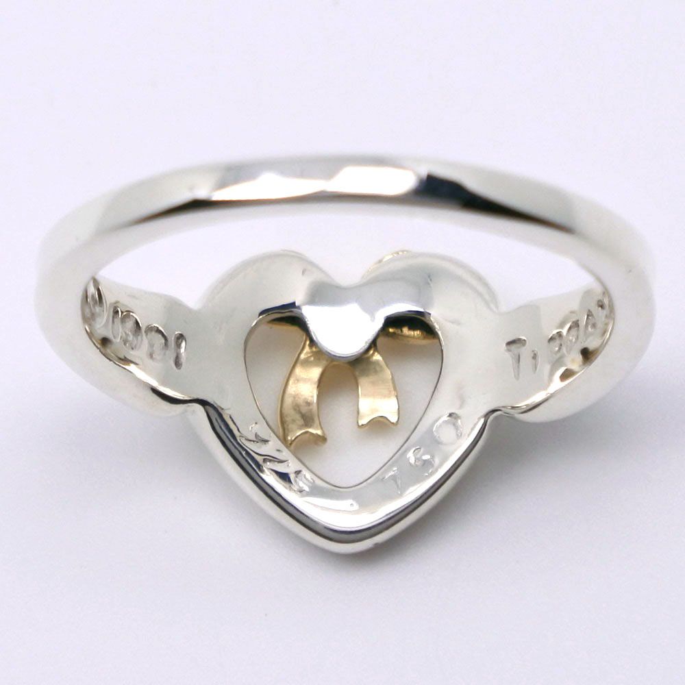 TIFFANY&Co.】ティファニー ハートリボン シルバー925×K18イエロー