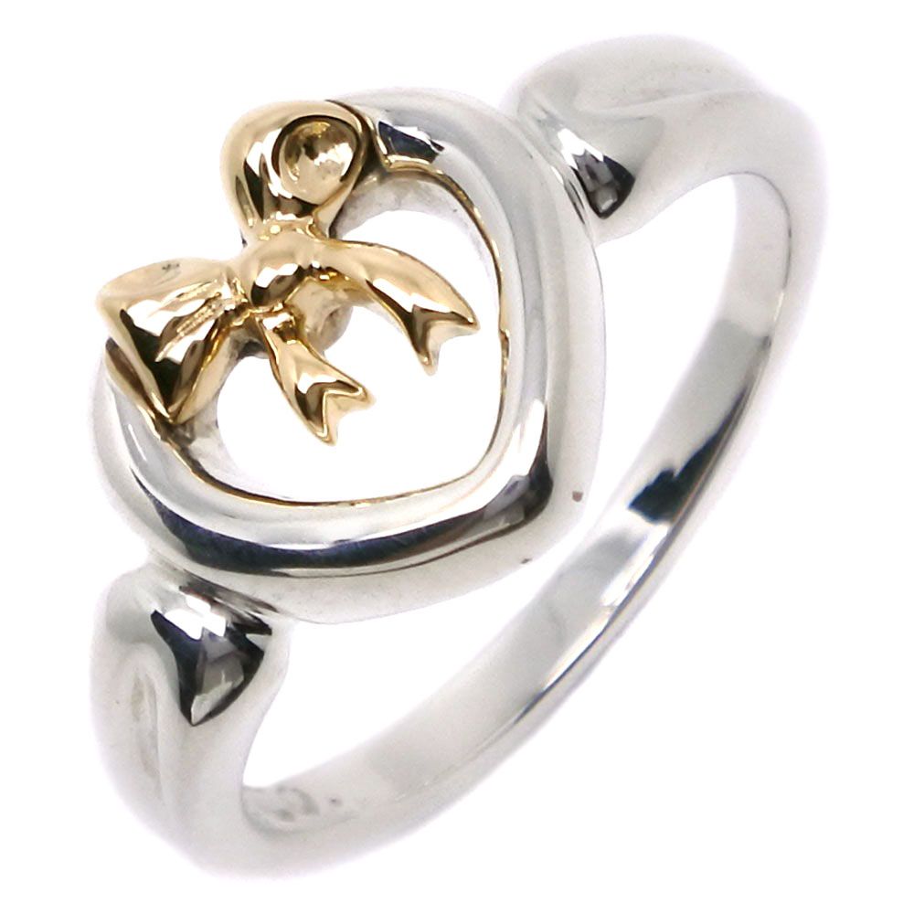 TIFFANY&Co.】ティファニー ハートリボン シルバー925×K18イエロー