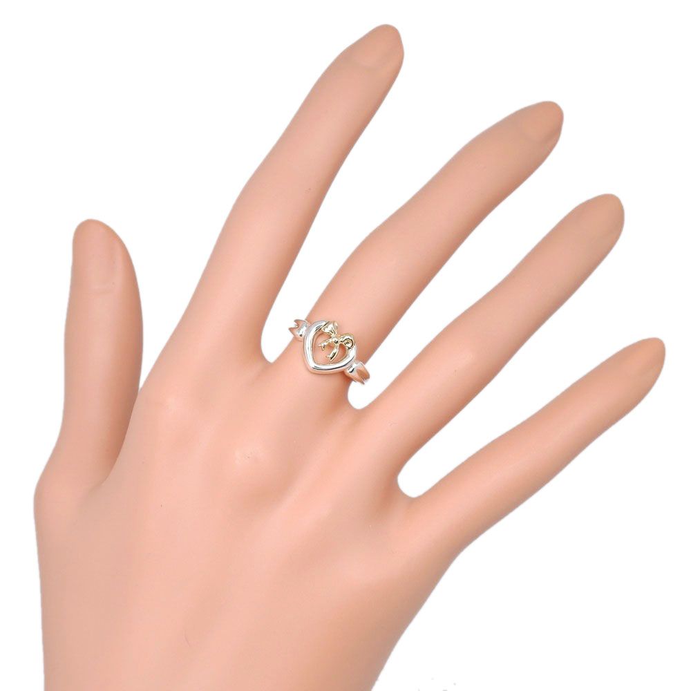 TIFFANY&Co.】ティファニー ハートリボン シルバー925×K18イエロー