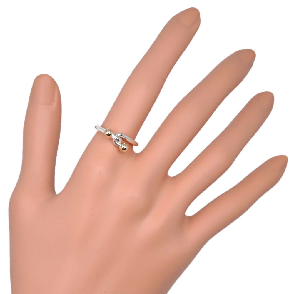 TIFFANY&Co.】ティファニー フック＆アイ シルバー925×K18イエロー