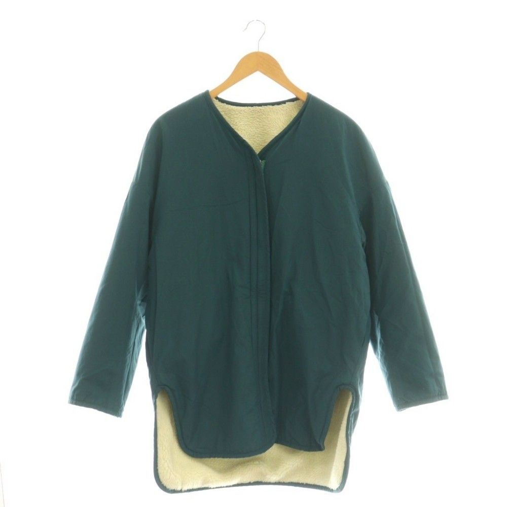 ナゴンスタンス nagonstans リバーシブル ノーカラーボアコート  