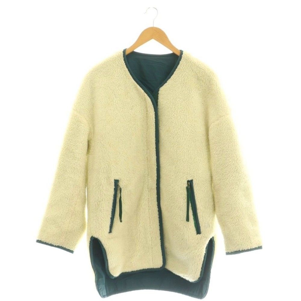 ナゴンスタンス nagonstans リバーシブル ノーカラーボアコート  