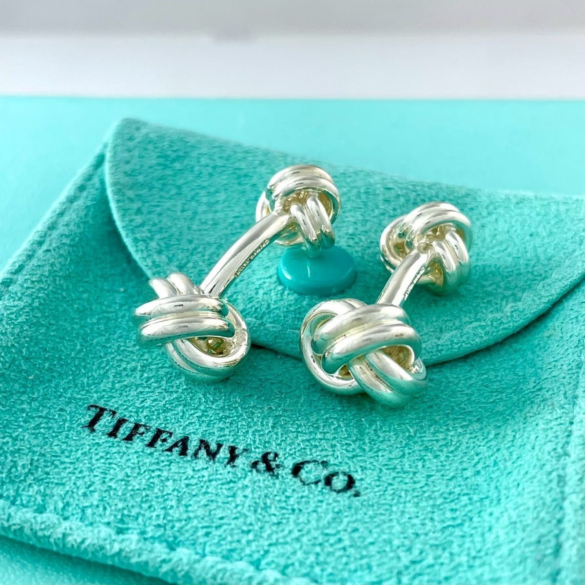 オールドティファニー シルバー 925 ツイスト ノット カフス YQ13fe