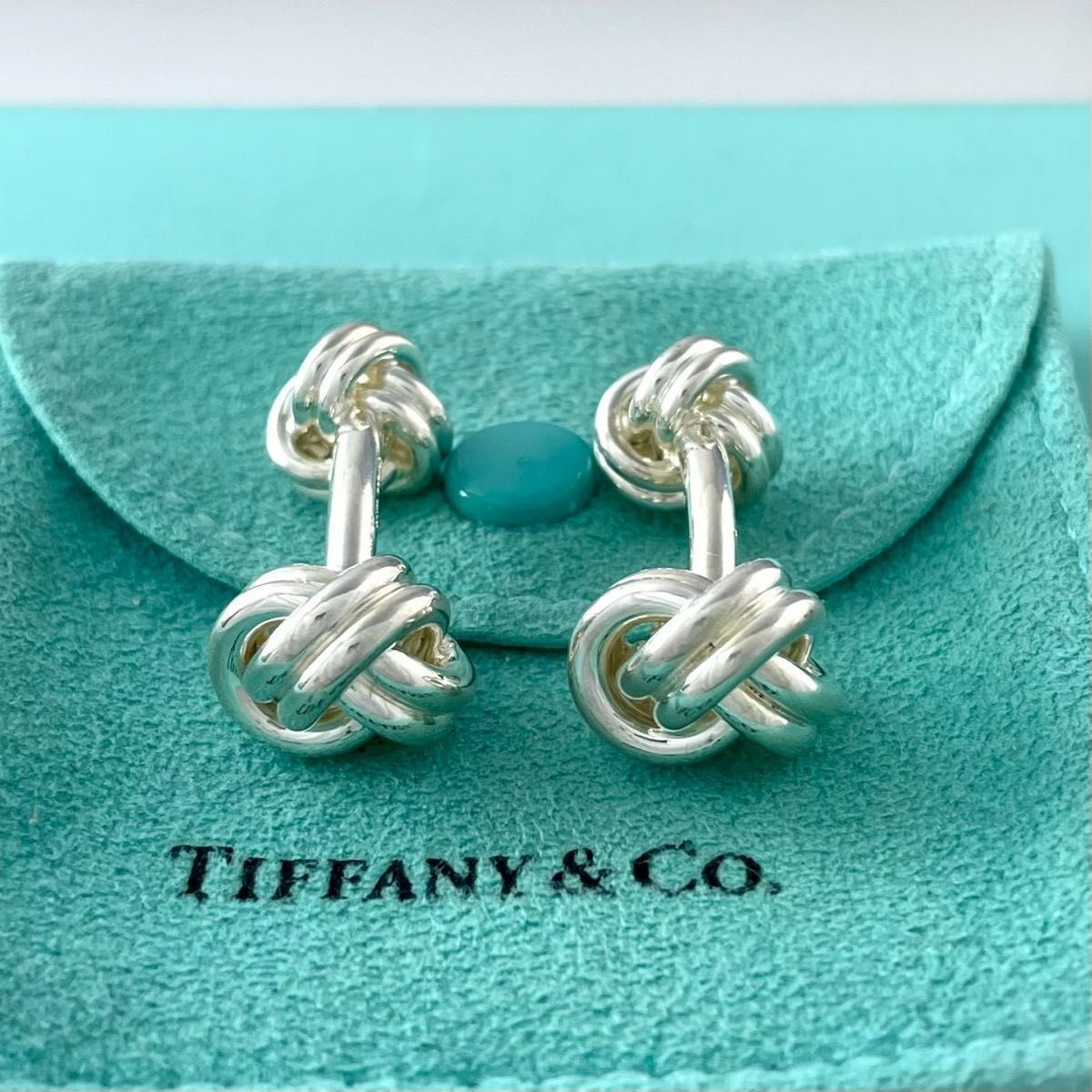 オールドティファニー シルバー 925 ツイスト ノット カフス YQ13fe