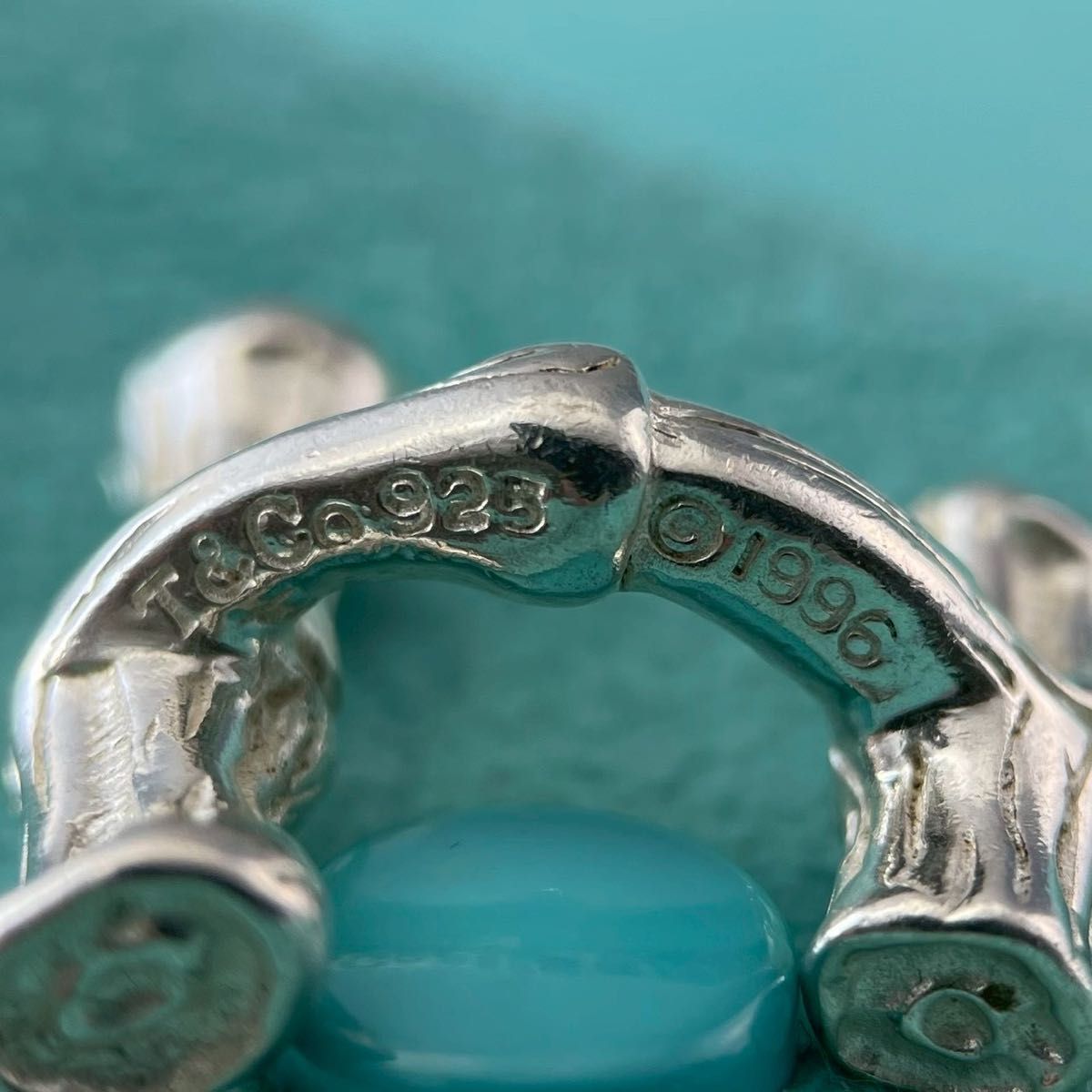 ティファニーカフス オールドティファニー 希少 バンブー カフス シルバー 1996 YZ4fe