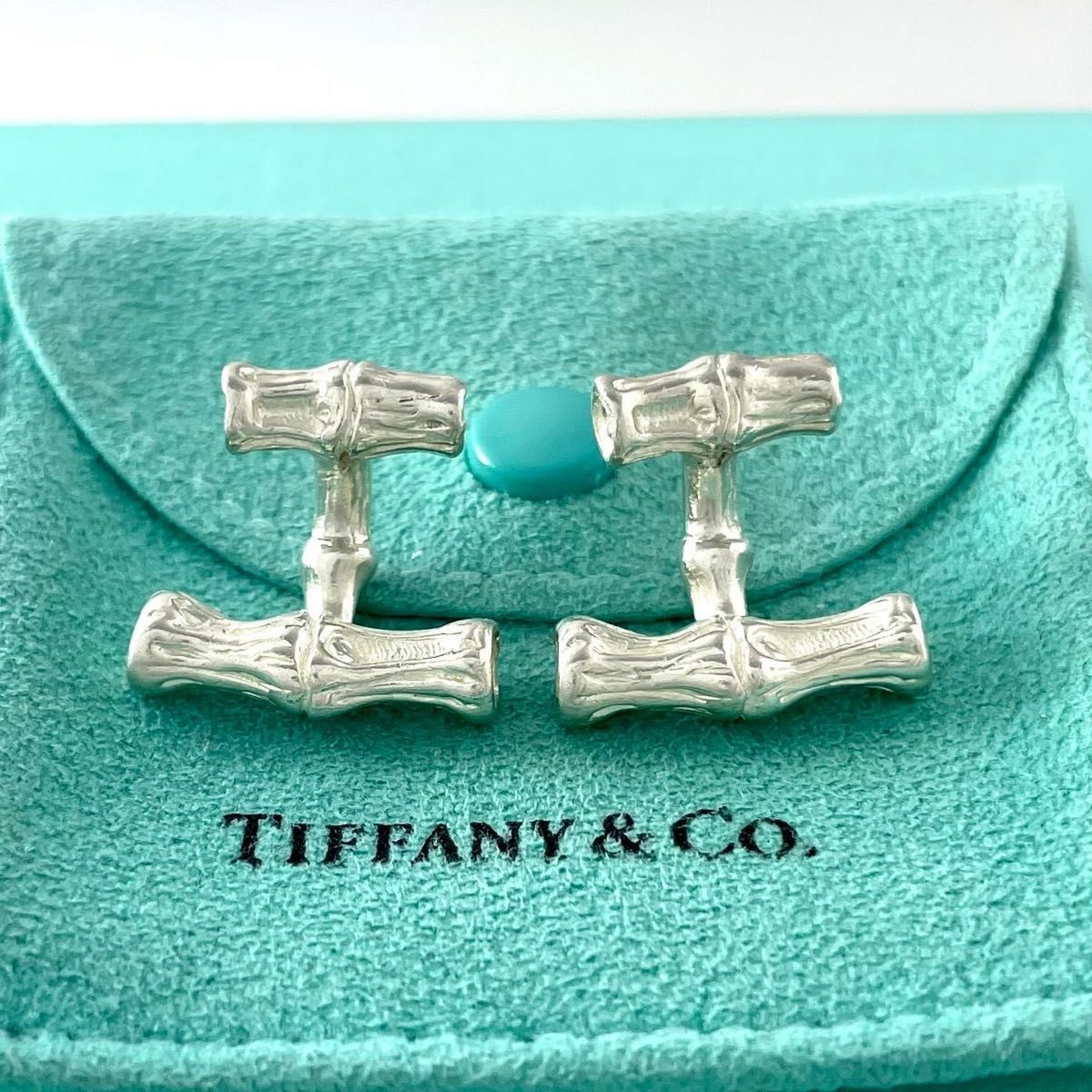 オールドティファニー 希少 バンブー カフス シルバー 1996 YZ4fe