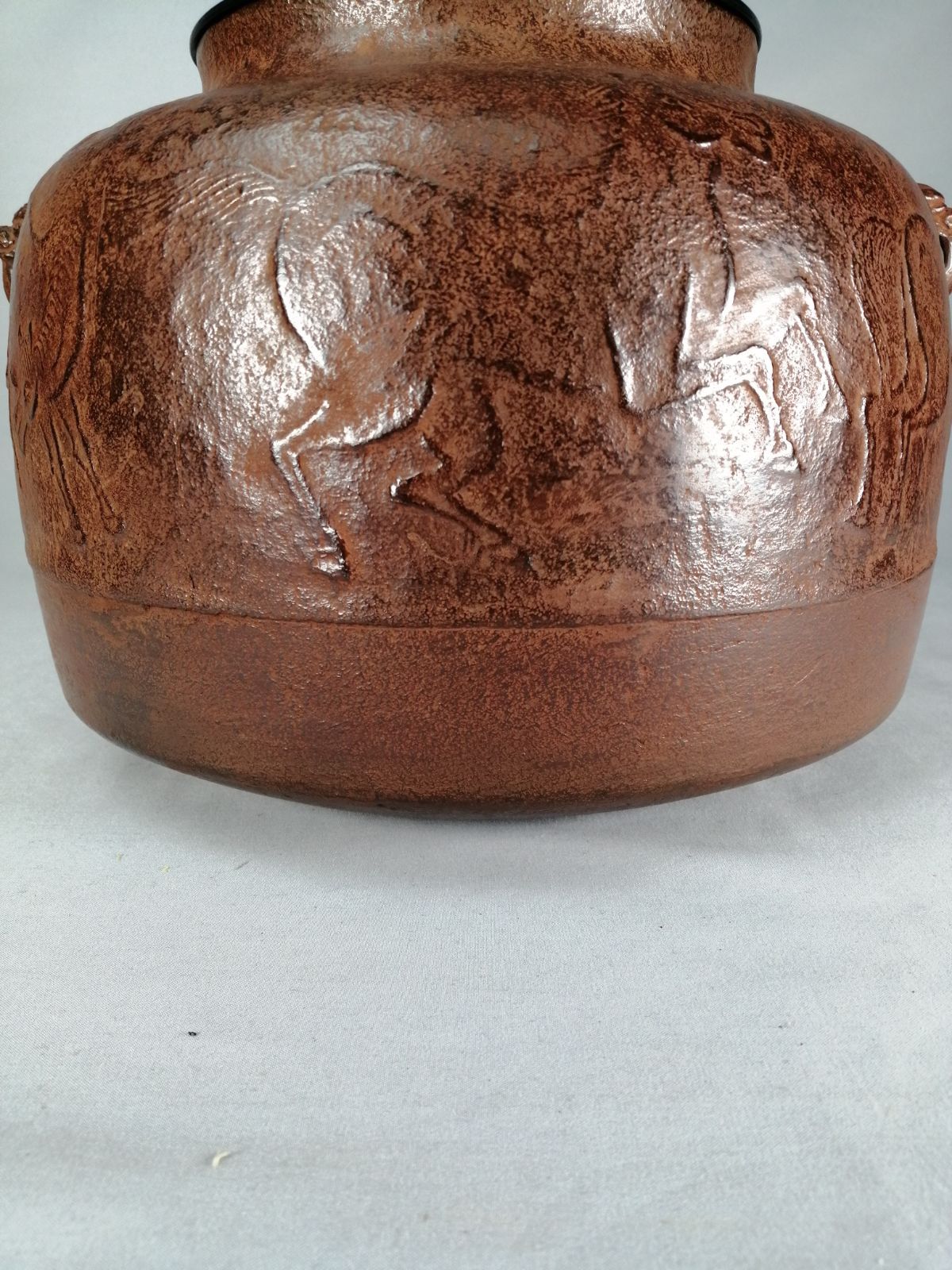 茶事具】般若多茂都造 野馬釜 茶釜 釜406 - メルカリ