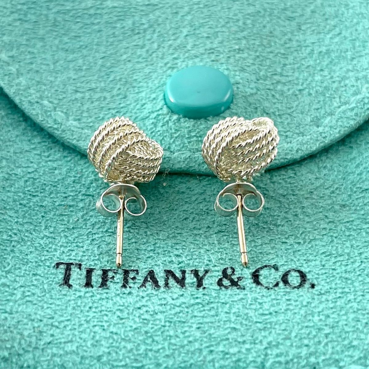 ティファニー サマセット ツイスト メッシュ ボール ピアス YW3fe