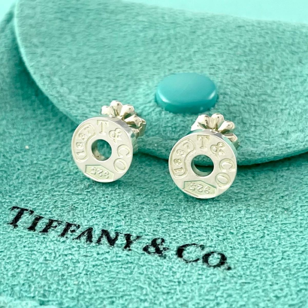 ティファニー サークル 1837 スタッド ピアス シルバー 925 YS4fe