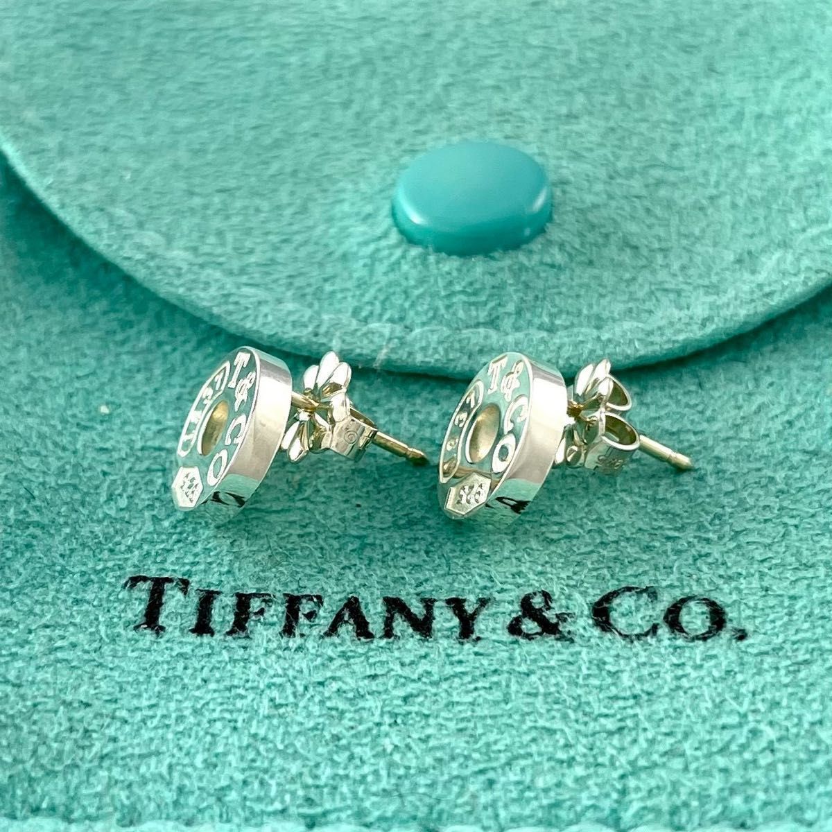 ティファニー サークル 1837 スタッド ピアス シルバー 925 YS4fe