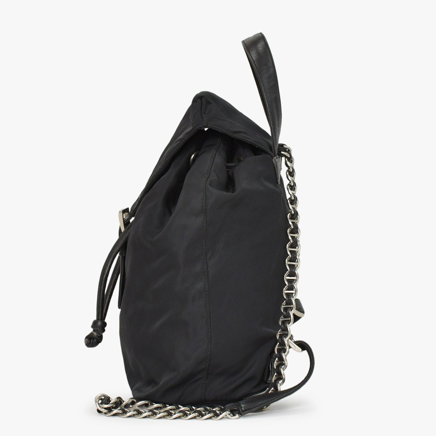 美品 PRADAプラダ リュックサック チェーンショルダー PRADA】プラダ『リュック型 ミニチェーンショルダーバッグ』レディース