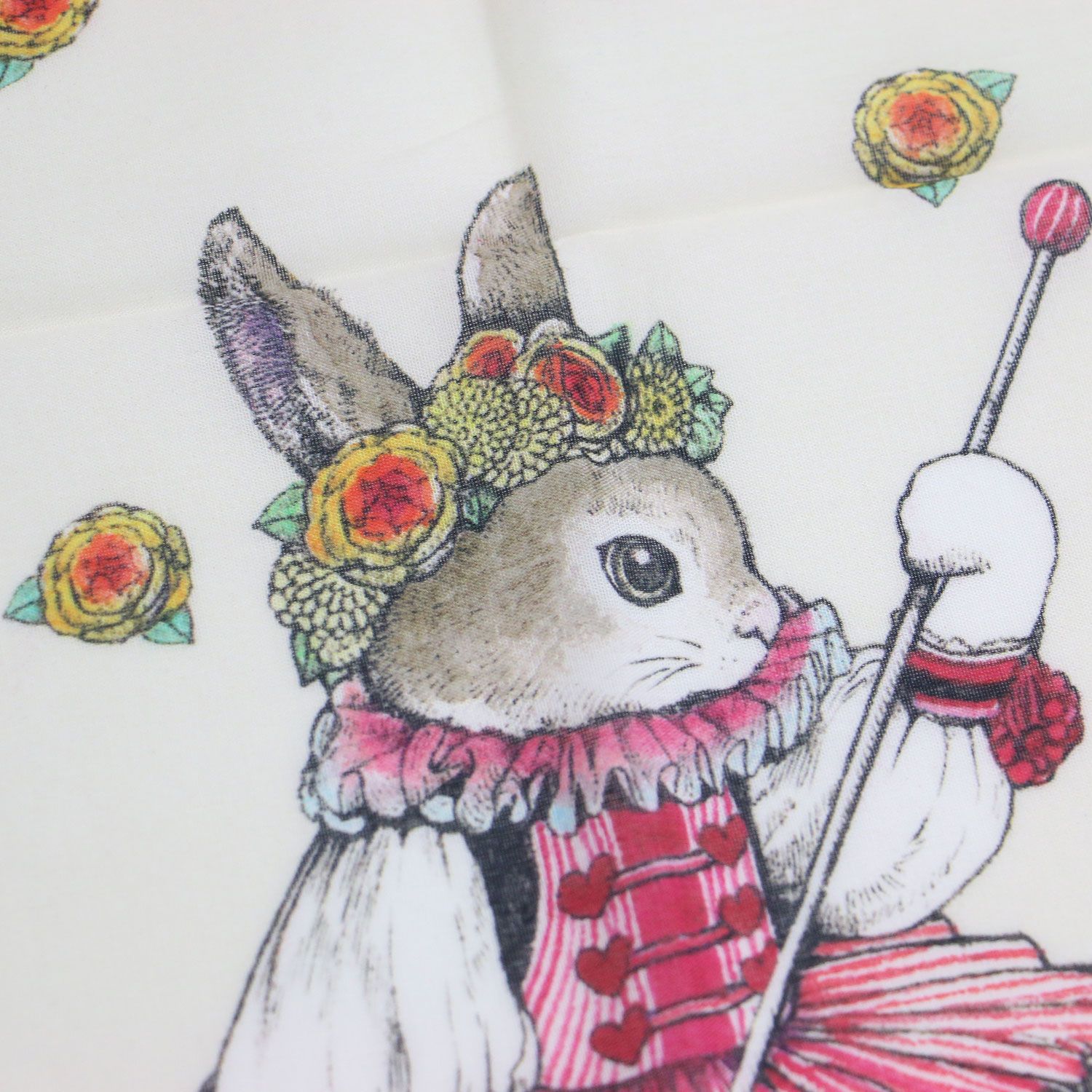 美品】GUCCI グッチ × ヒグチユウコ | ウサギ プリント スカーフ | 花