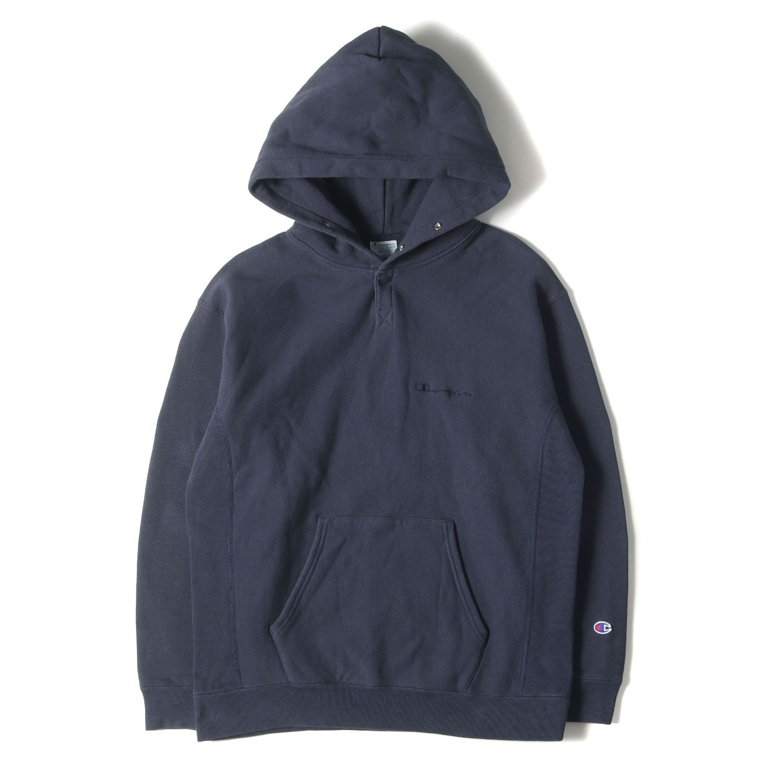 Champion チャンピオン パーカー ネイビー 紺 サイズ:M | 単色タグ復刻