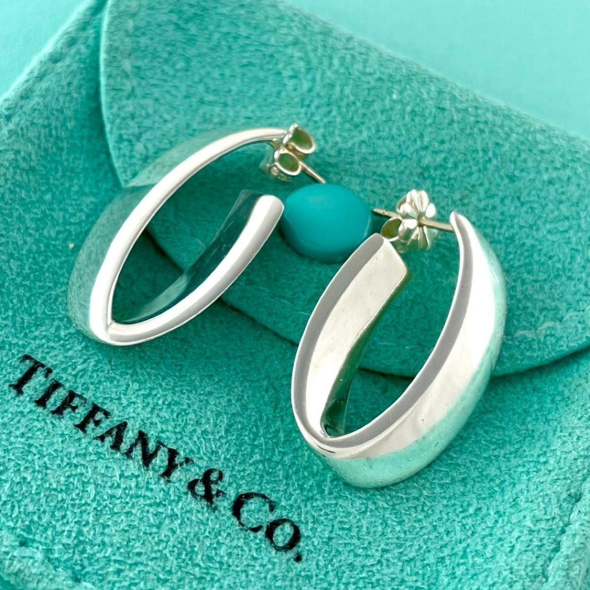 シルバー フープピアス　Tiffany TIFFANY&Co.（ティファニー） 925シルバー フープピアス エルサ