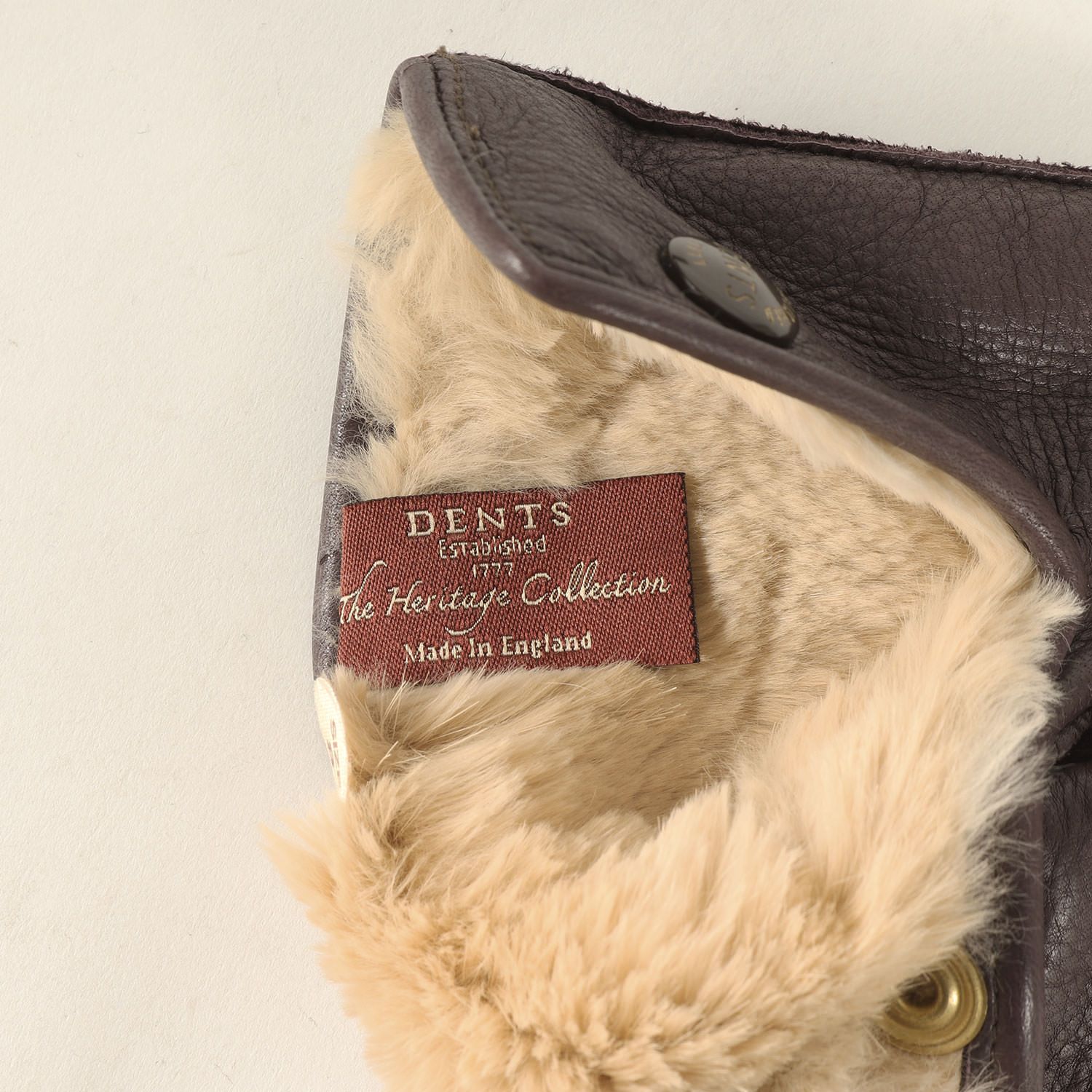 DENTS デンツ グローブ バークブラウン サイズ:8 | ラビットファー