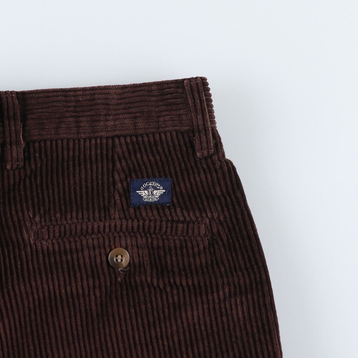 古着 ドッカーズ DOCKERS khakis 太畝 ツータック コーデュロイパンツ