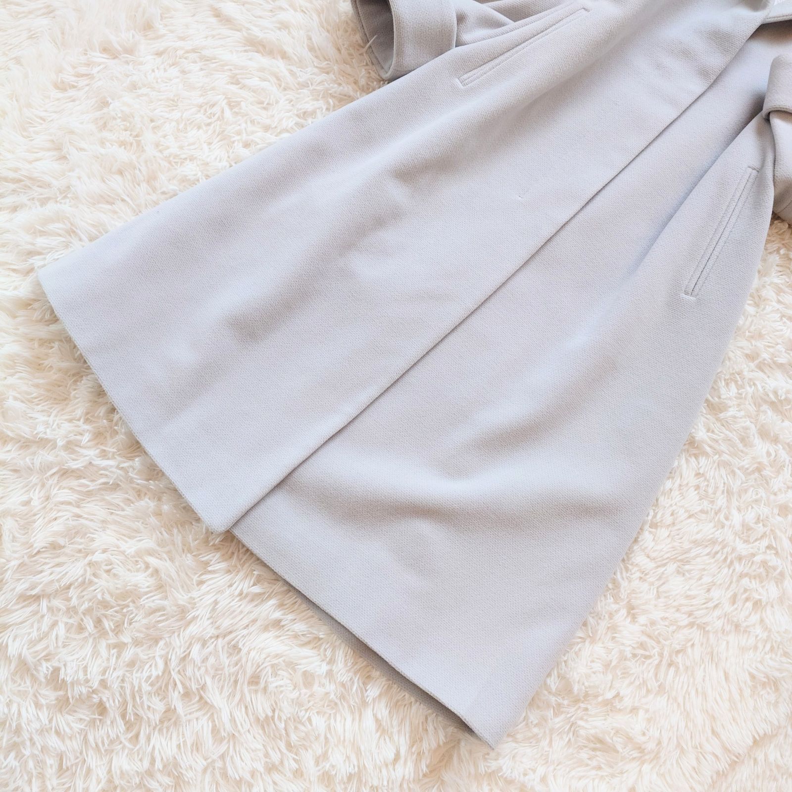 美品 バーバリーズ BURBERRYS ロングコート ショールカラー 裏地ロゴ