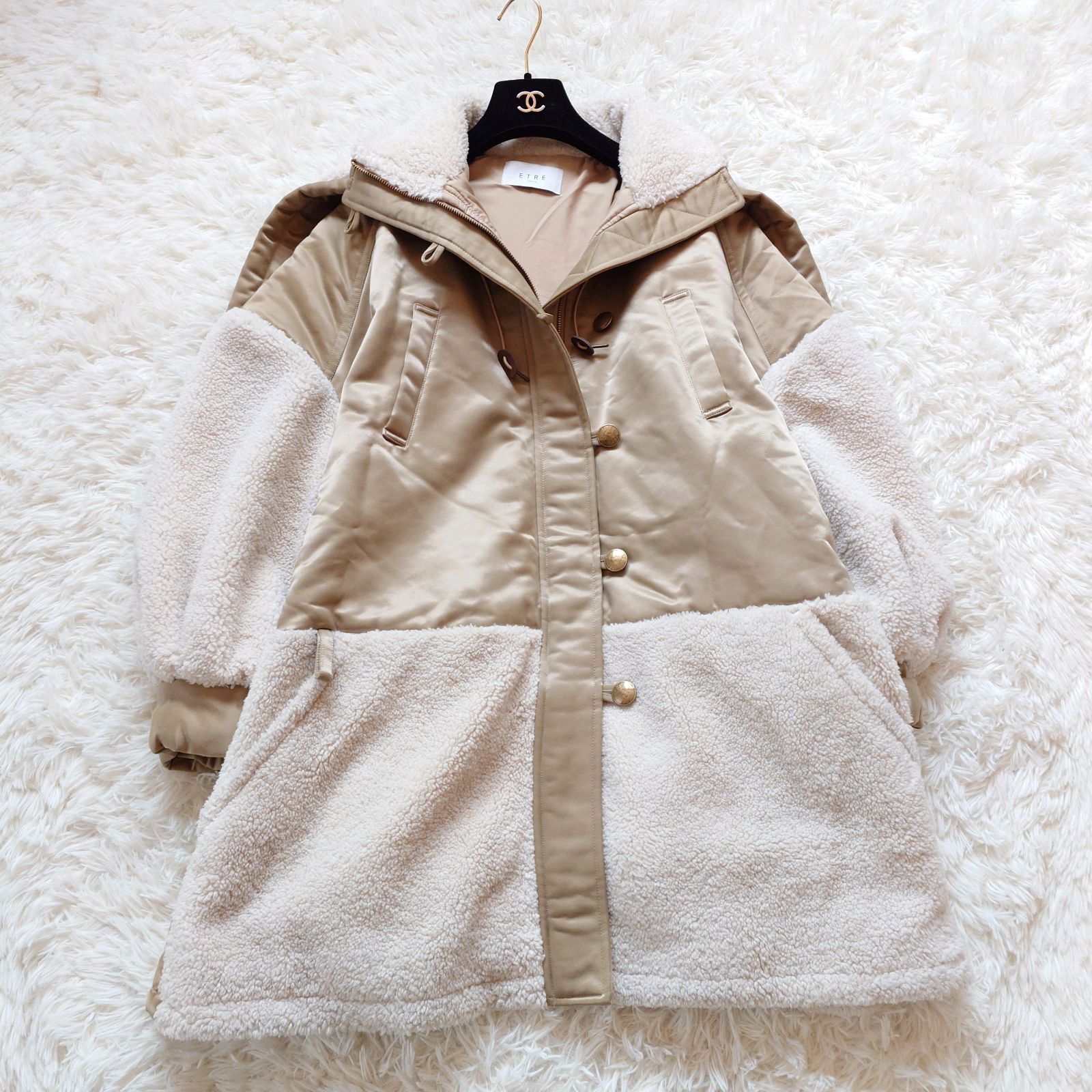 エトレトウキョウ ETRE TOKYO 矢野未希子 コラボ ミリタリーボアコート