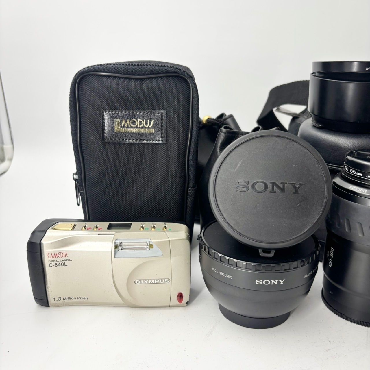 OLYMPUS C-840L デジタルカメラ、MINOLTA α-5xi 一眼レフカメラ、SONY