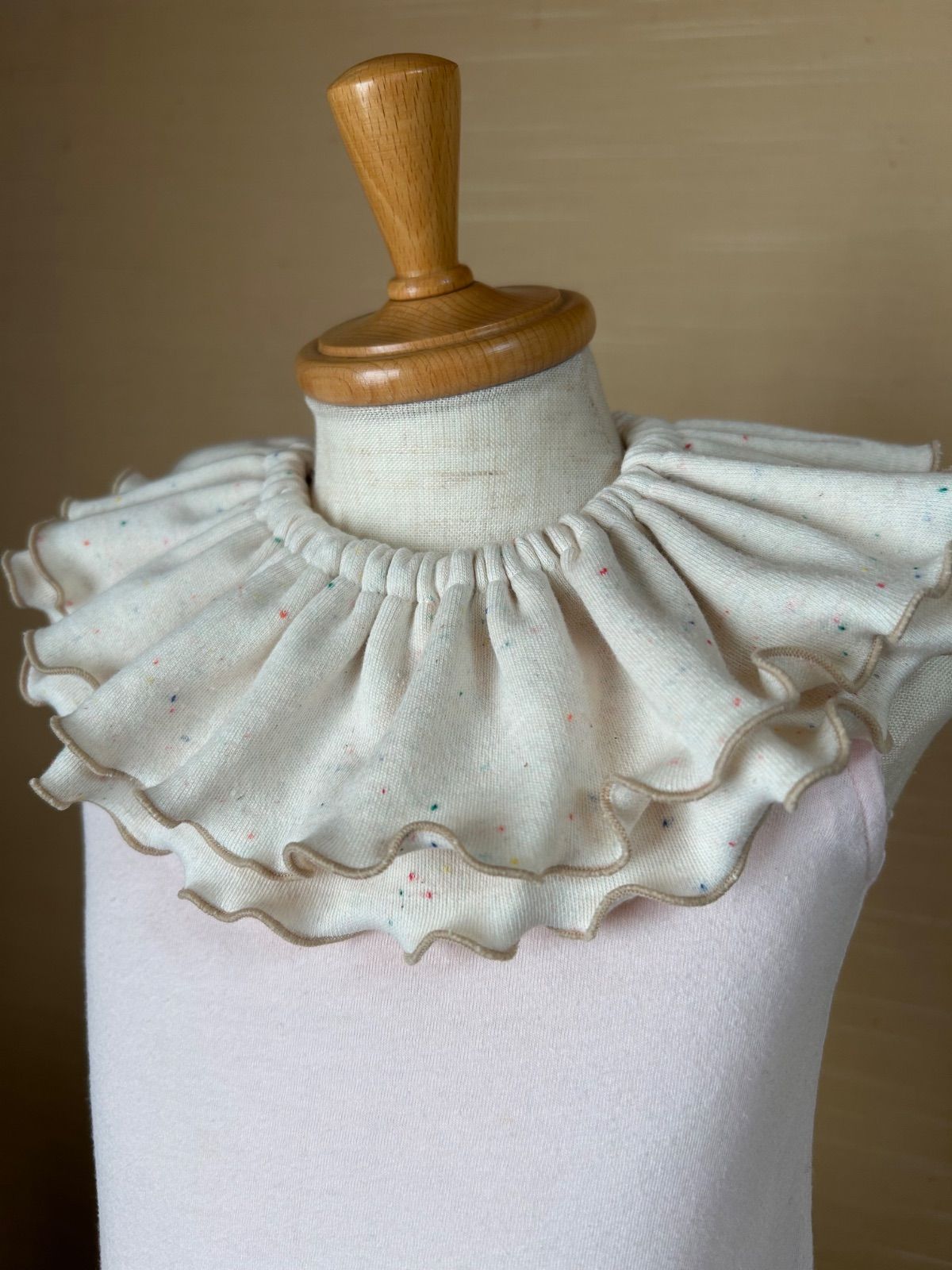 メロウスタイ 生成り つぶつぶ ハンドメイド フリルスタイ - メルカリ