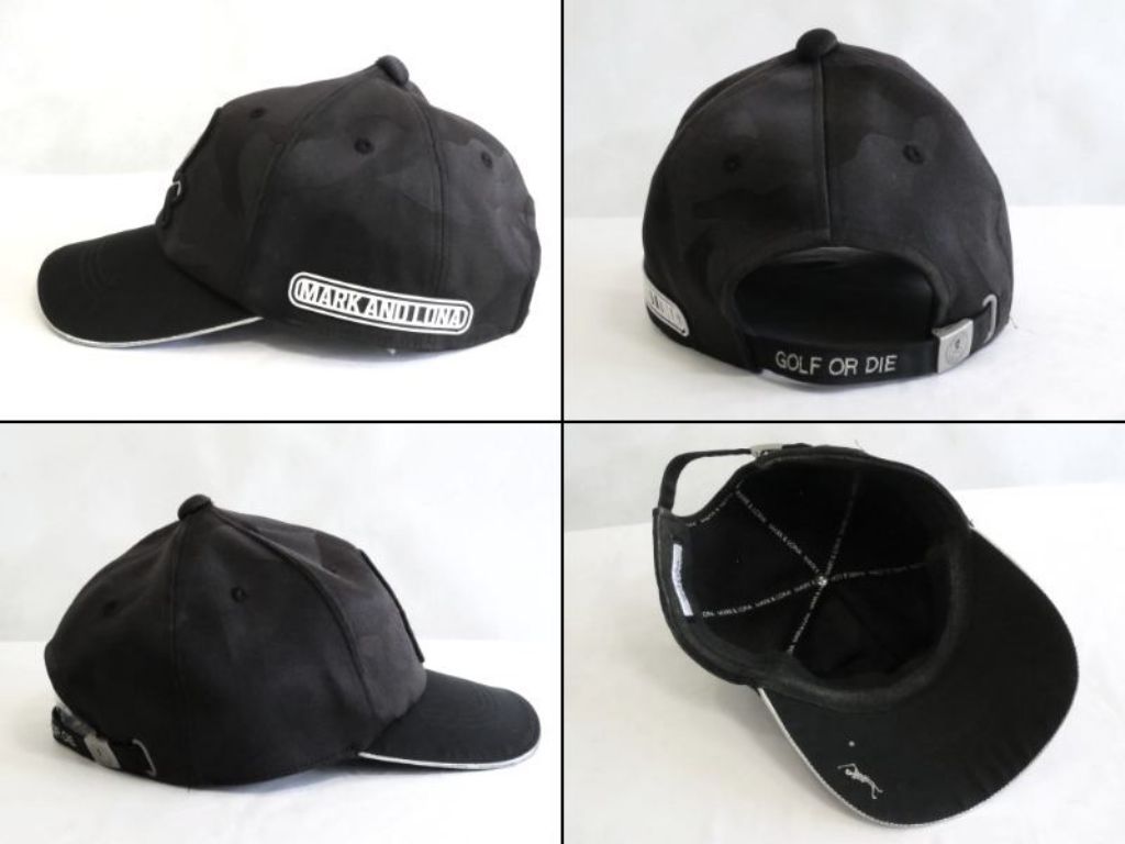 マークアンドロナ キャップ ブラック　スカル 229243】MARK&LONA マークアンドロナ スカル アーバン迷彩柄 ゴルフ