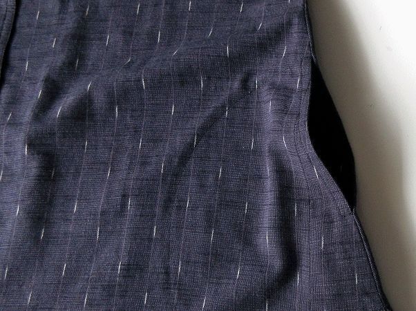 未使用 定価93500円 久留米絣工房 藍木野 雨ふり柄 ビッグブラウザー