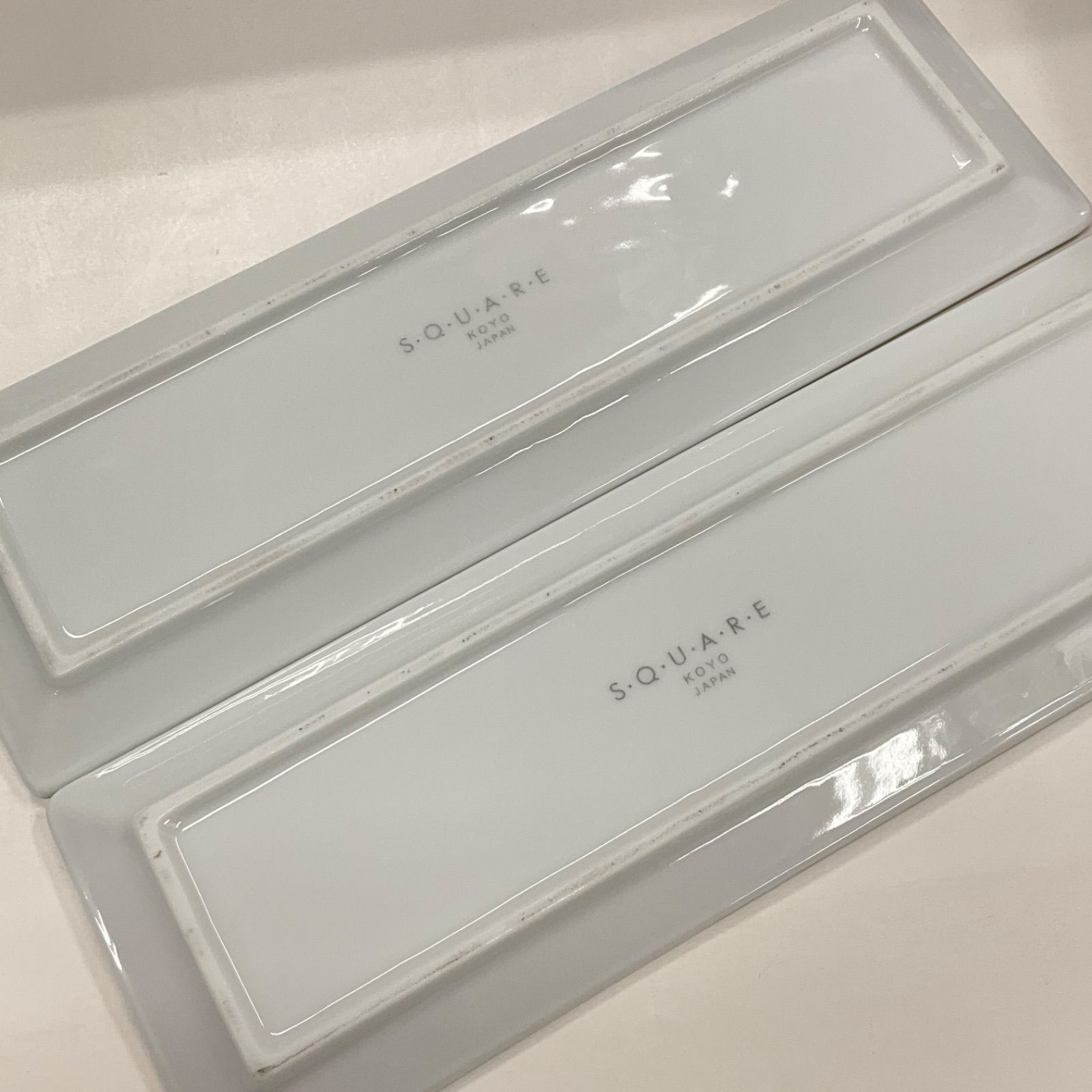 KOYO ロングプレート 30cm 10枚】光洋陶器 スクエアー SQUARE ホワイト