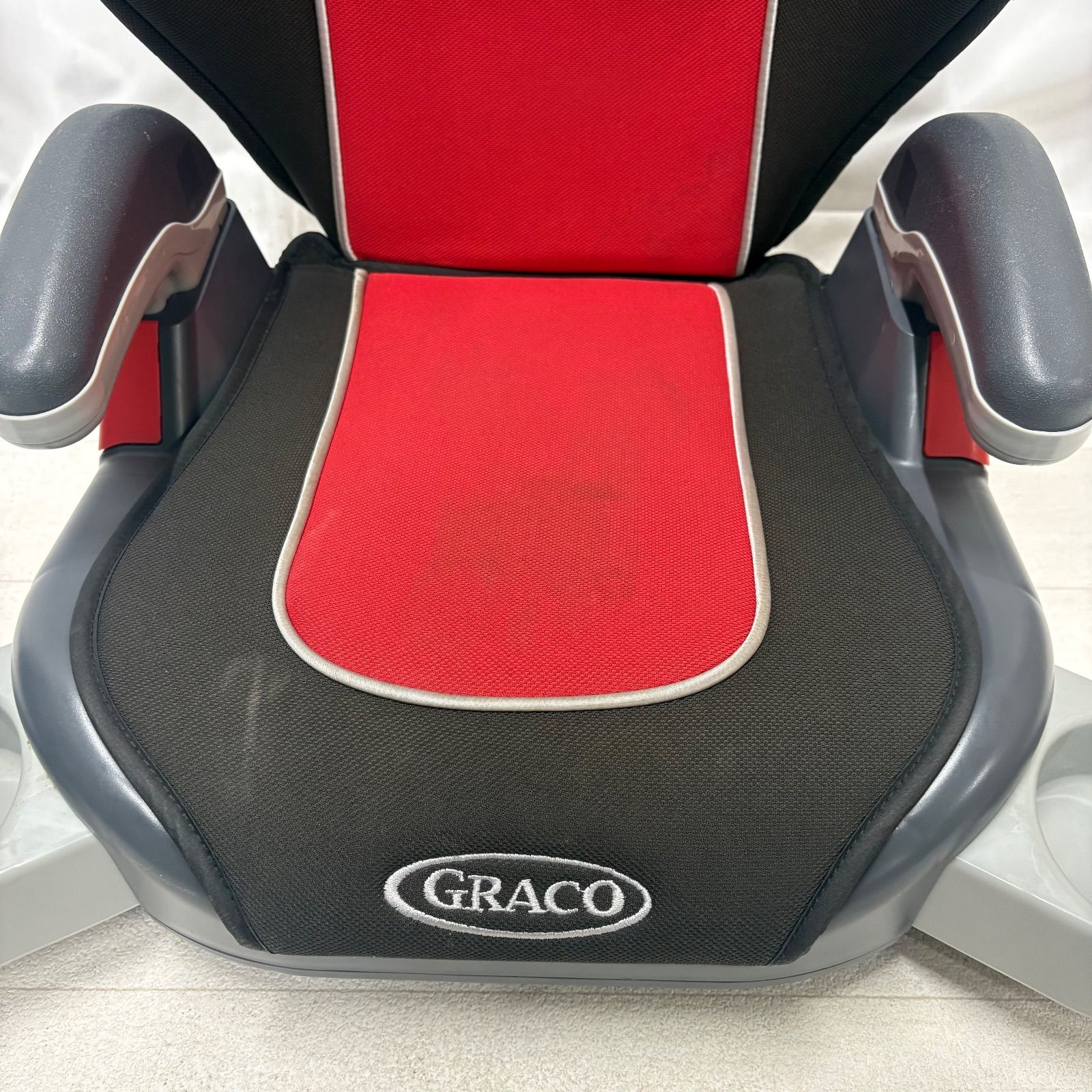 GRACO(グレコ) ジュニアシート ドリンクホルダー付き ブラック レッド