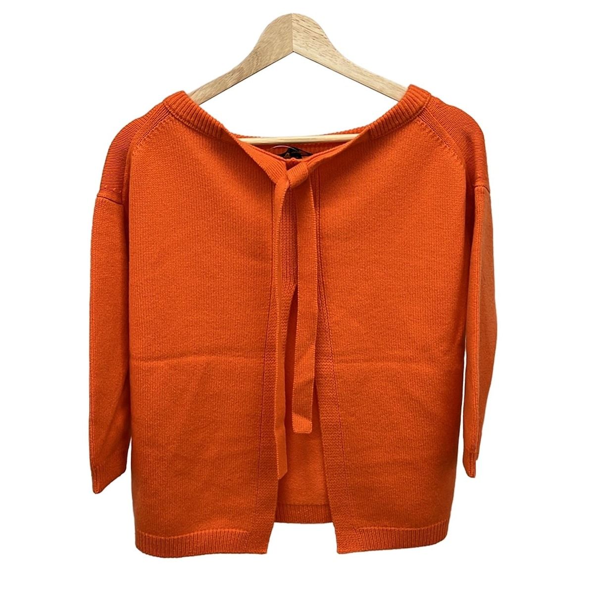 Drawer(ドゥロワー) 七分袖セーター サイズ1 S レディース - オレンジ  