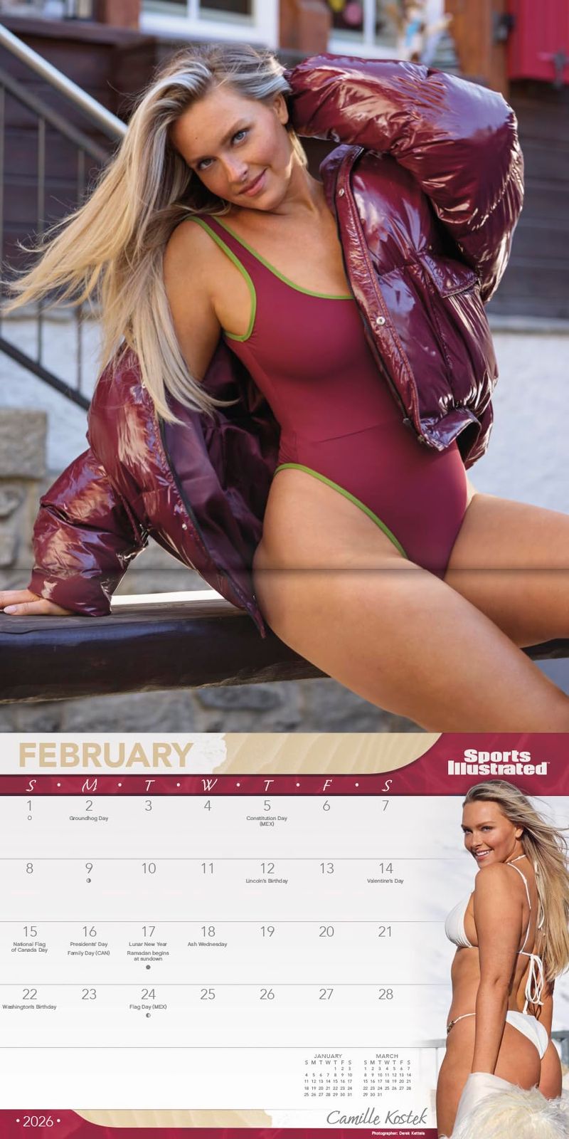 Sports Illustrated 2026ミニカレンダー - デラックスレディースビーチ
