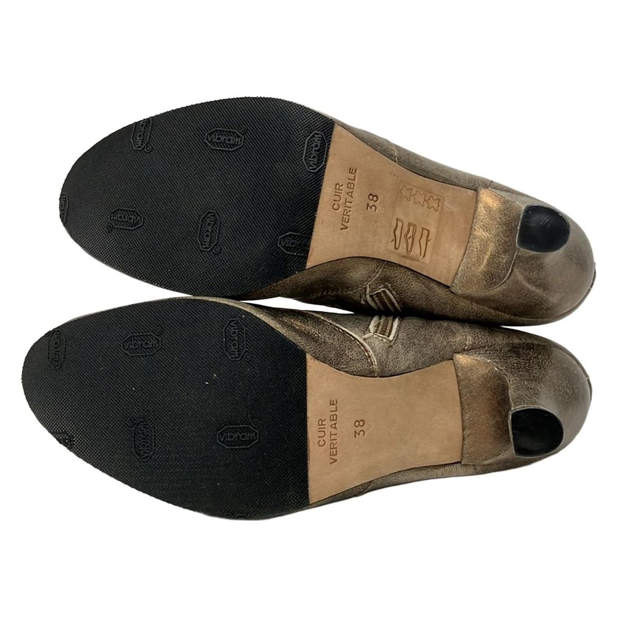 repetto(レペット) ショートブーツ 38 レディース - ゴールド アウト