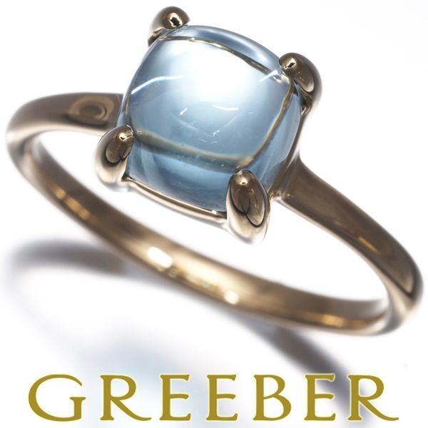 ティファニー リング トパーズ シュガースタック 11号 K18YG #184411