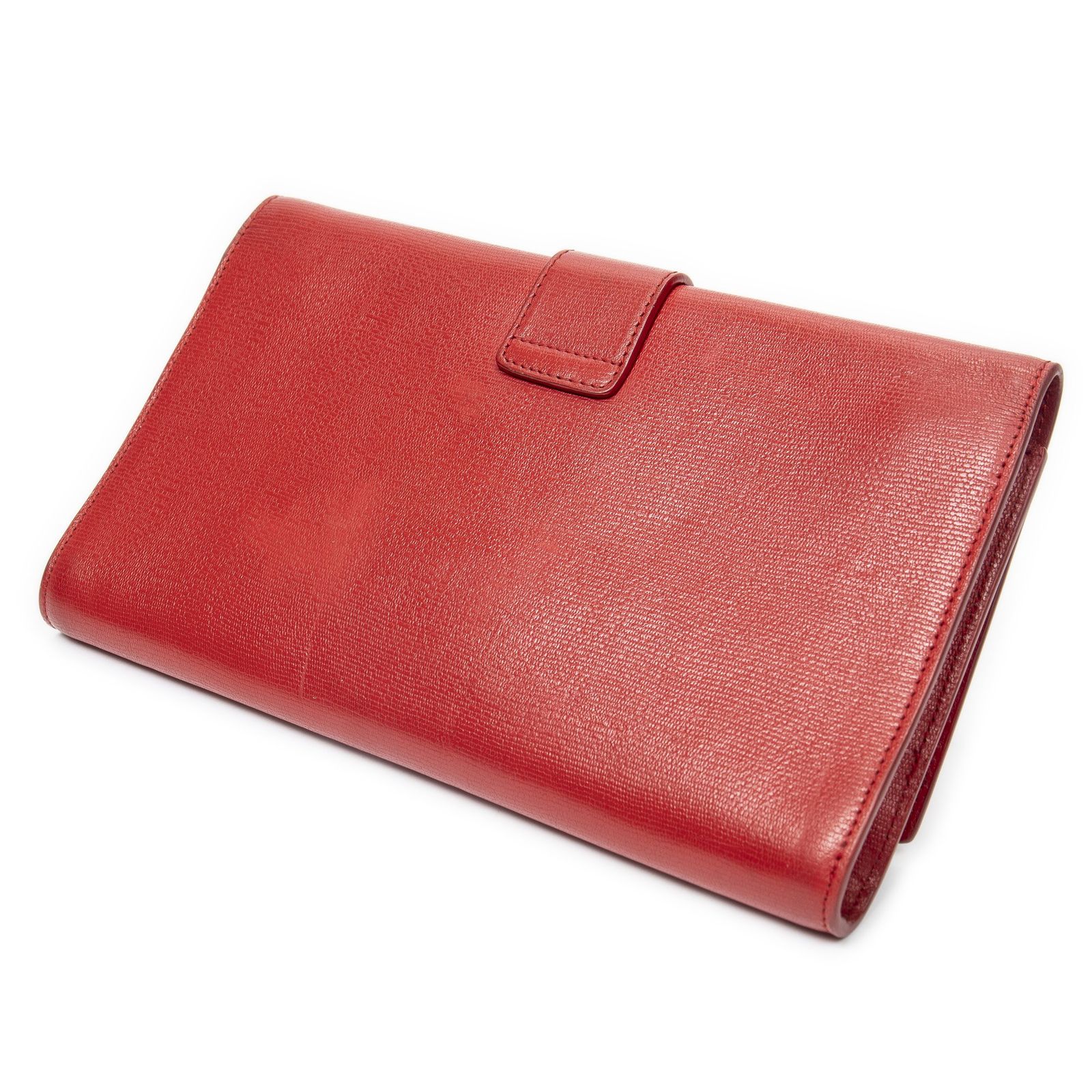 中古] YVES SAINT LAURENT イヴサンローランラインYクラッチ赤