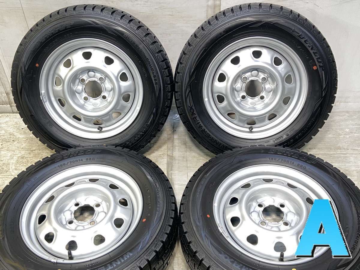冬タイヤダンロップ185/70R14 残量8,1mm.ホイール14*5.5 楽天市場】185/70R14 ダンロップ ウィンターマックス WM02 TOPY M47A