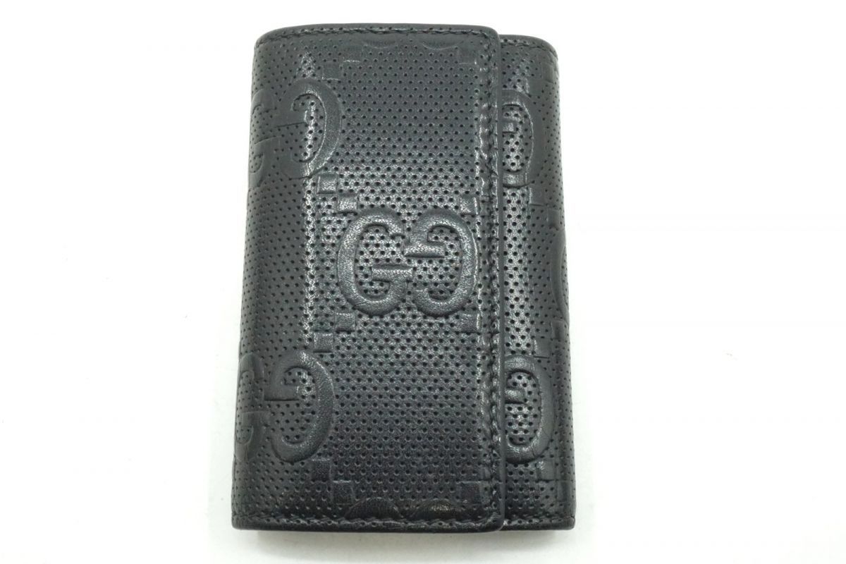 グッチ GGエンボス 6連 キーリング 625565 1147 Unisex メンズ小物