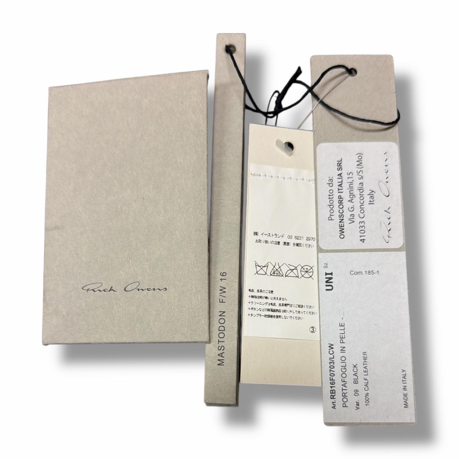 国内正規 Rick Owens 16AW Neck Wallet ネックウォレット 財布 リック