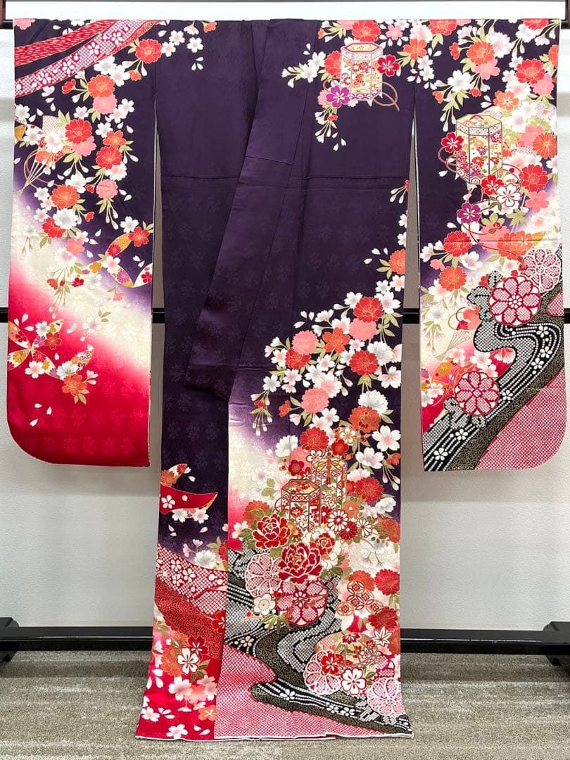 振袖 金彩 貝合わせ 紋意匠 身丈170cm 撥水加工済 MO3334
